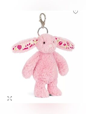 Jellycat Blushkin Blossom Bunny Bag Charm